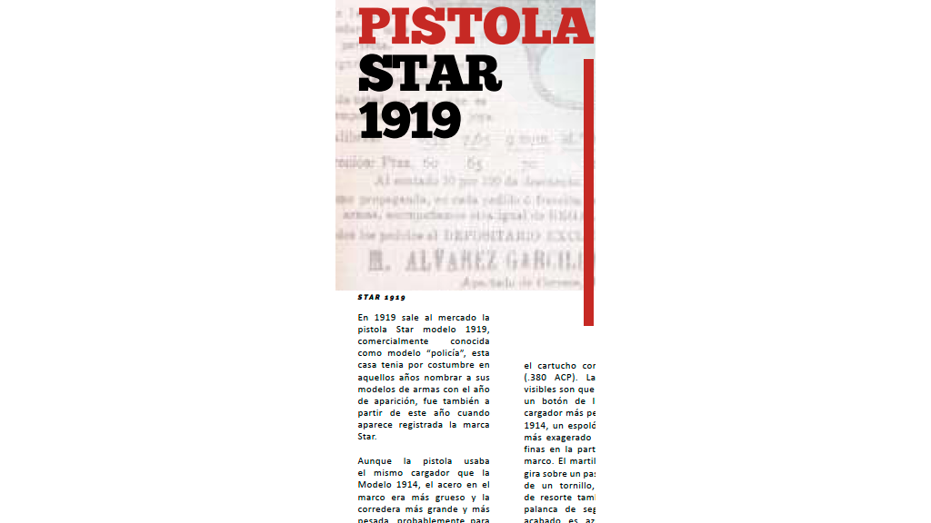 PISTOLA STAR 1919